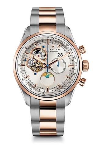 Replica Zenith Watch El Primero Chronomaster Grande Date Bi Color Bracelet 51.2160.4047/01.M2160 Replica Zenith Watch El Primero Chronomaster Grande Date Bi Color Bracelet 51.2160.4047/01.M2160